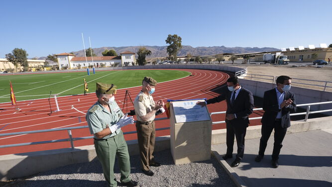 Fotogaler&iacute;a inauguraci&oacute;n pista de atletismo y campo de rugby en la Base Militar &Aacute;lvarez de Sotomayor