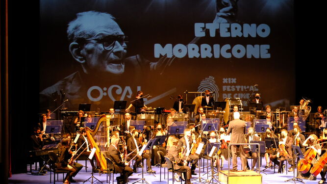 La OCAL durante el concierto homenaje a Ennio Morricone.