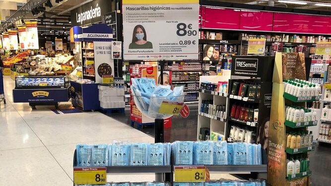 Las mascarillas más baratas entre los supermercados españoles
