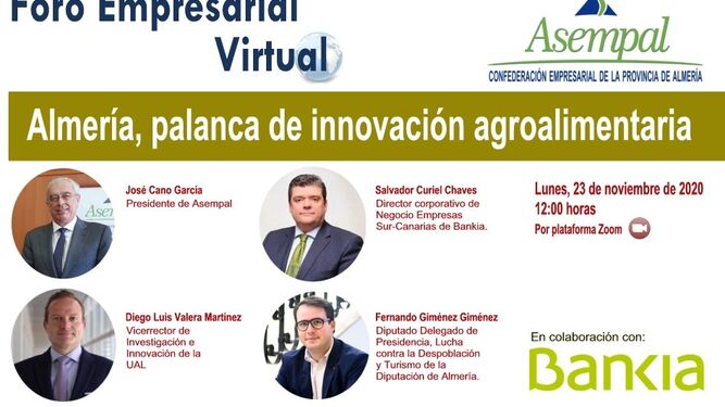Cartel del “V Foro Empresarial de Almería” de Asempal.