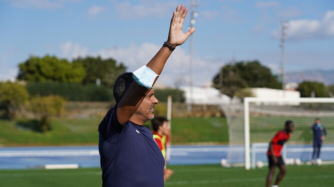 José Gomes en un entrenamiento en el anexo Mediterráneo