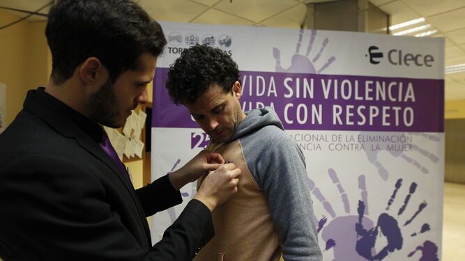 Imagen de la campaña de Clece del pasado año en el hospital Torrecárdenas