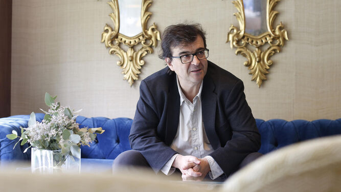 Javier Cercas, en noviembre de 2019, durante su visita a Sevilla para promocionar su anterior libro.