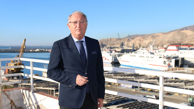 El presidente de la Autoridad Portuaria de Almería, Jesús Caicedo