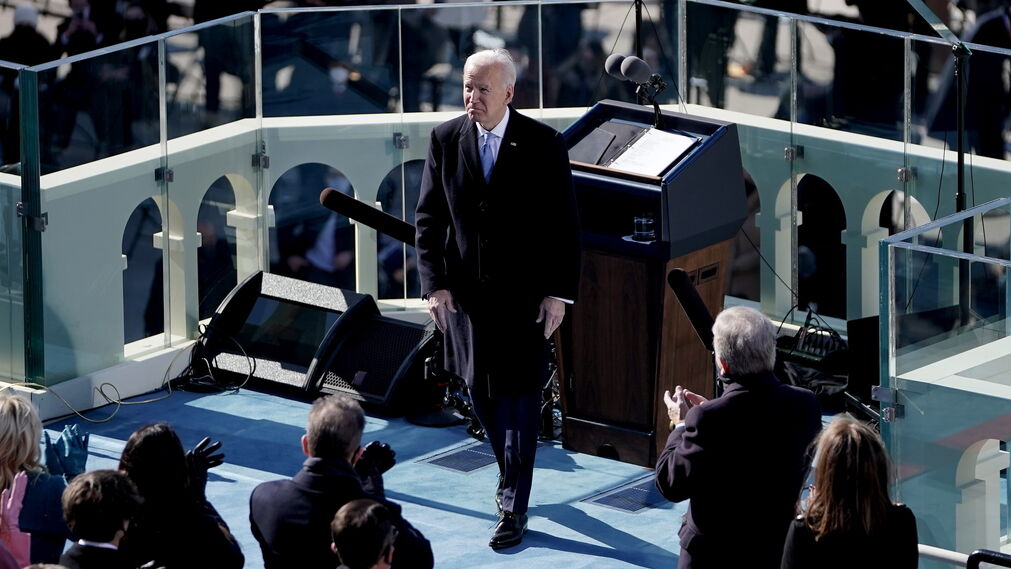 Las im&aacute;genes de la toma de posesi&oacute;n de Joe Biden como presidente de EEUU