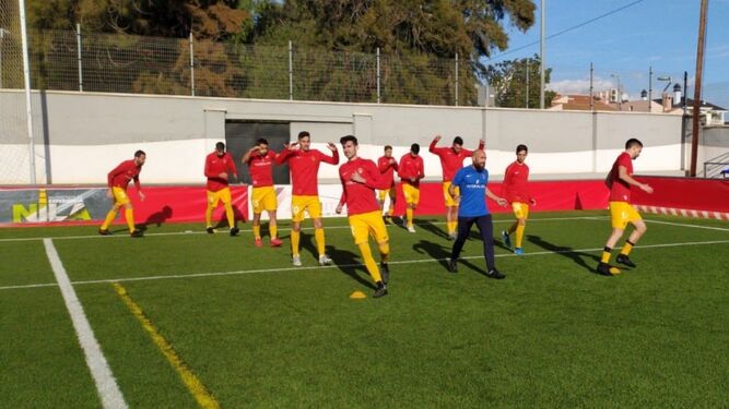 Un entrenamiento del Atlético Pulpileño.