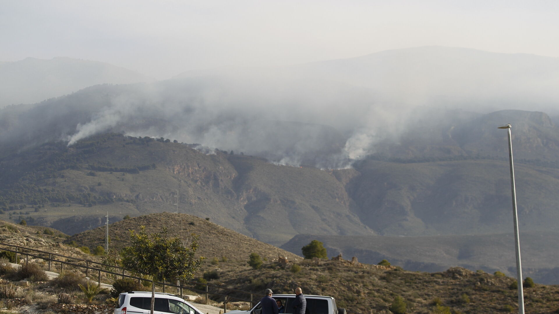 Fotogaler&iacute;a incendio forestal de Castala, Berja y Dal&iacute;as.