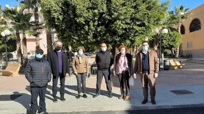 PSOE tilda de "chapuzas" las obras de Diputación en el barrio de San Juan de Benahadux