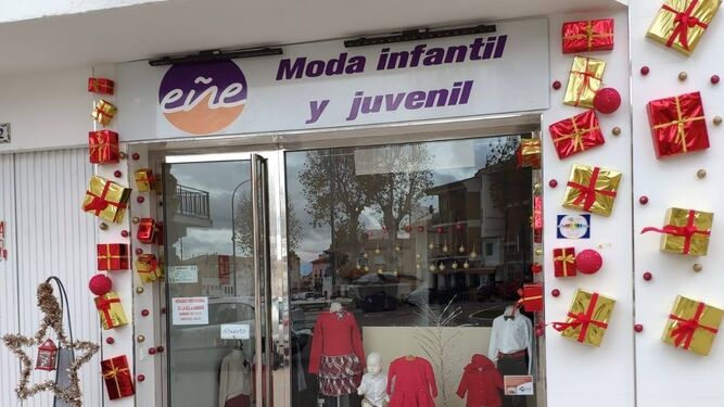 Una de las muchas tiendas de ropa de Vélez-Rubio, centro comercial de la comarca de Los Vélez.