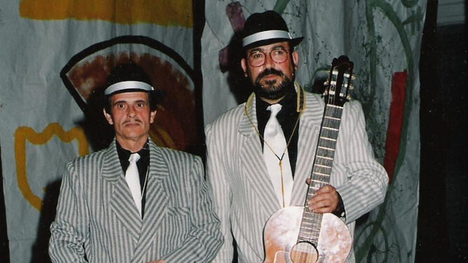 José Sorroche y Niño de las Cuevas.  Comparsa “La ley Seca”, 1º premio en 1991