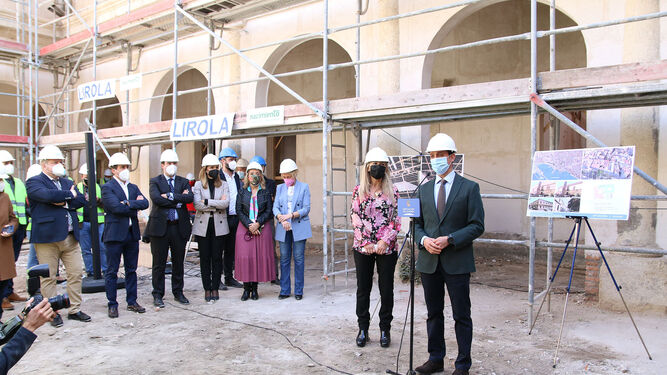 La consejera de Cultura y el presidente de Diputación, en la última visita oficial a las obras del Hospital Provincial el pasado mes