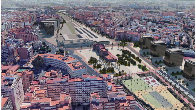 Así será el soterramiento de las vías del tren en Almería de 250 millones de euros