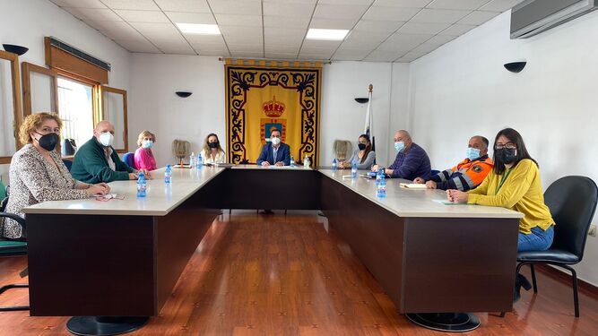 Reunión de la Comisión de Seguimiento COVID-19 en La Mojonera.