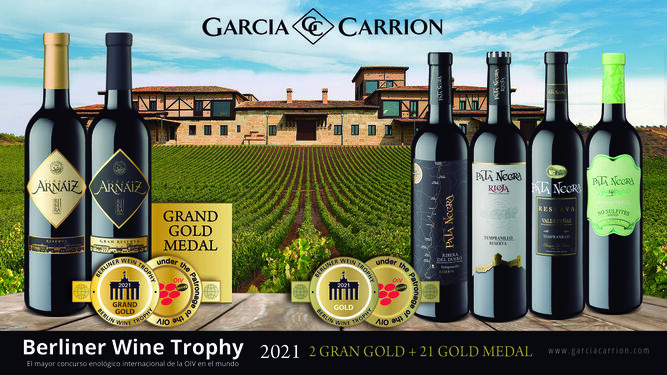 GARCIA CARRION, premiada en ‘Berliner Wine trophy’, alcanza en 2021 las 200 medallas