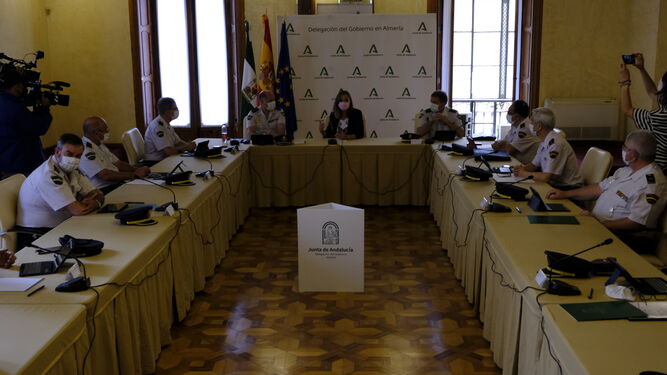 Reunión en Almería de la Junta regional de coordinación y mando de la Unidad de Policía Adscrita