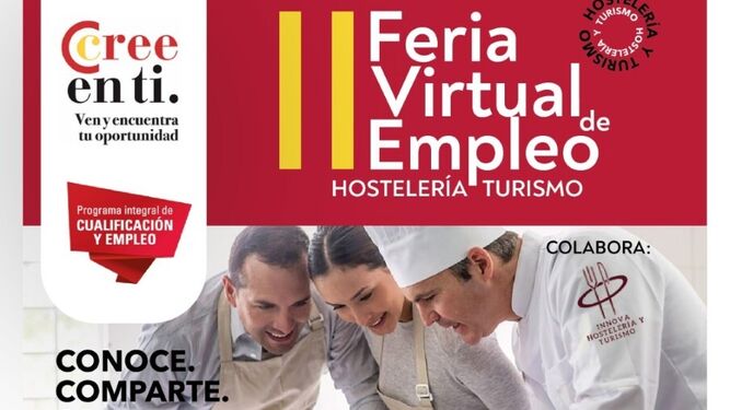 Cartel de la II Feria Virtual de Empleo organizada por la Cámara y Diputación de Almería