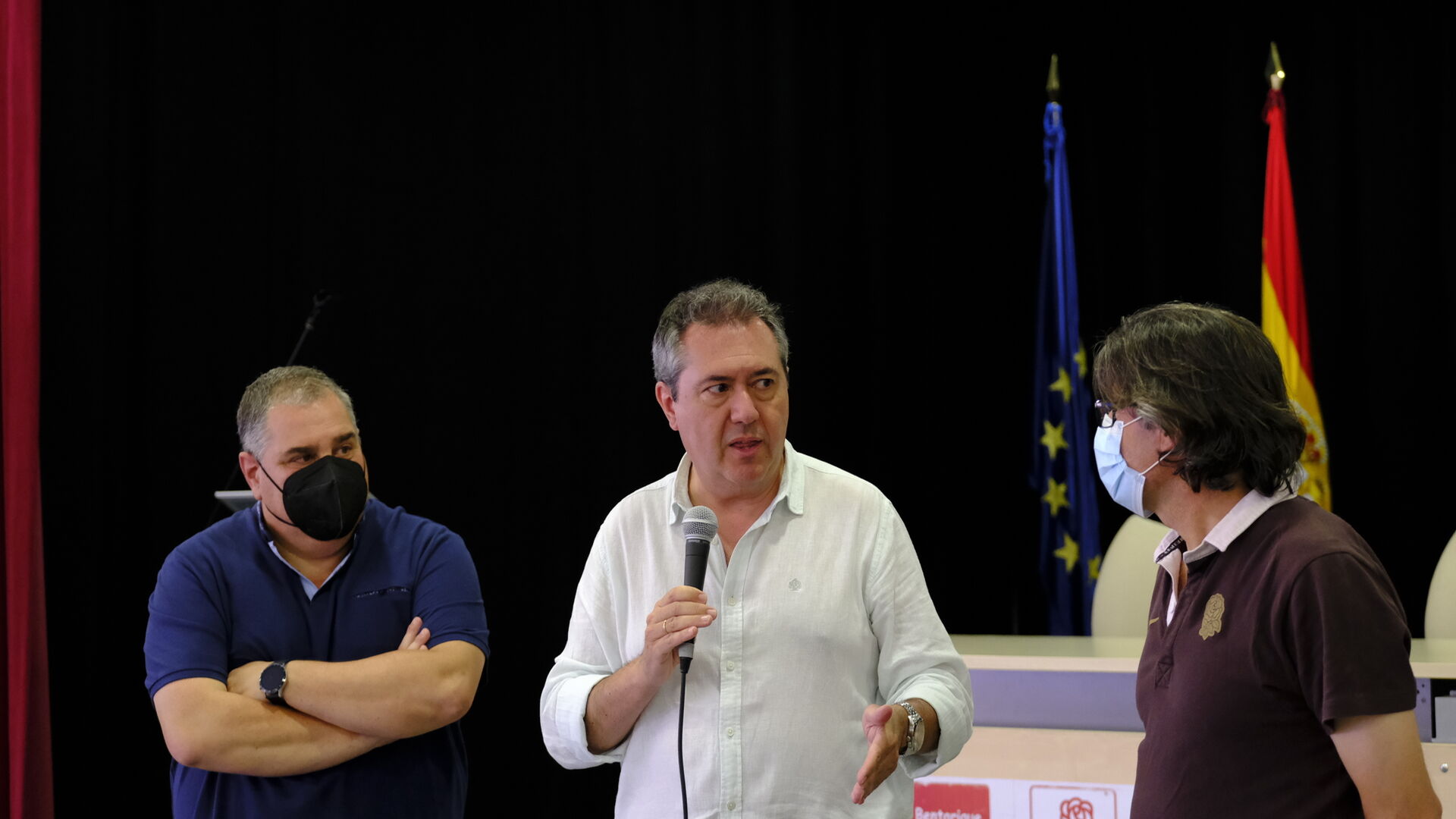Juan Espadas, candidato a las primarias del PSOE, en Alhama y Bentarique. Almer&iacute;a