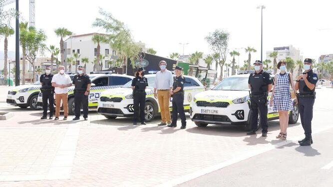 La Polícia Local de Adra renueva su parque móvil con cuatro nuevos vehículos