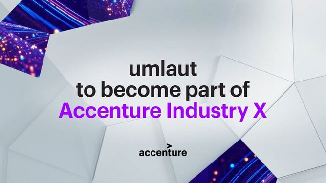 Cartel de la adquisición de Umlat por Accenture.