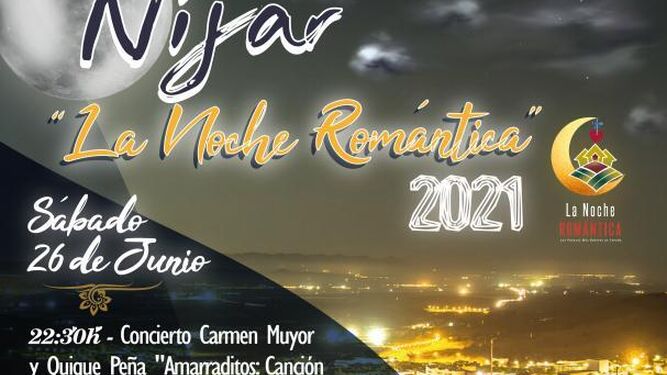 La Villa  de Níjar se suma a la celebración de la ‘Noche Romántica’ del sábado 26