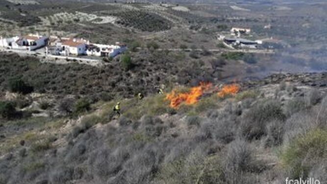 Controlado el incendio forestal de Sorbas (Almería).