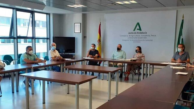 Raquel Espín reunida con la Asociación Jacobea de Almería-Granada y con la Asociación de Amigos del Camino de Santiago en Almería.