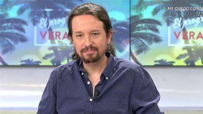 Pablo Iglesias, en 'El programa del verano' de Telecinco.