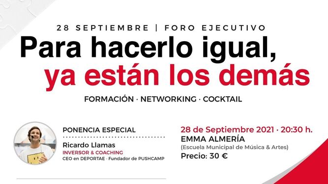 Cartel del próximo Foro Ejecutivo BNI Almería