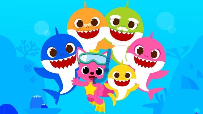 Los personajes del vídeo de 'Baby Shark'