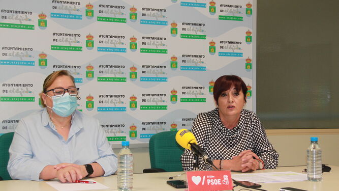 Rueda de prensa de Mari Carmen Álamo y Maribel Carrión, del PSOE.