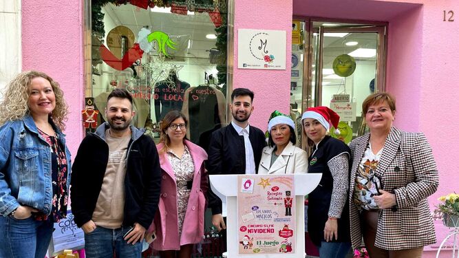 Miembros de la Plataforma del Comercio del Centro de Almería han presentado su campaña de iniciativas navideñas