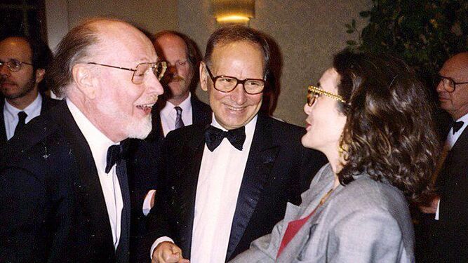 Williams y Morricone en un encuentro personal en 1994.