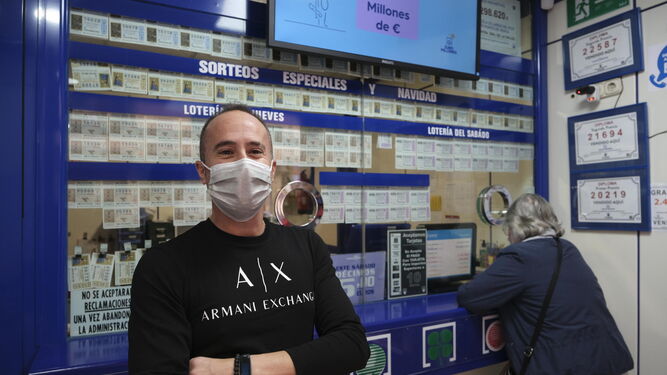 Fran García, coordinador de los loteros de Almería en la lucha por conseguir que se revisen las comisiones