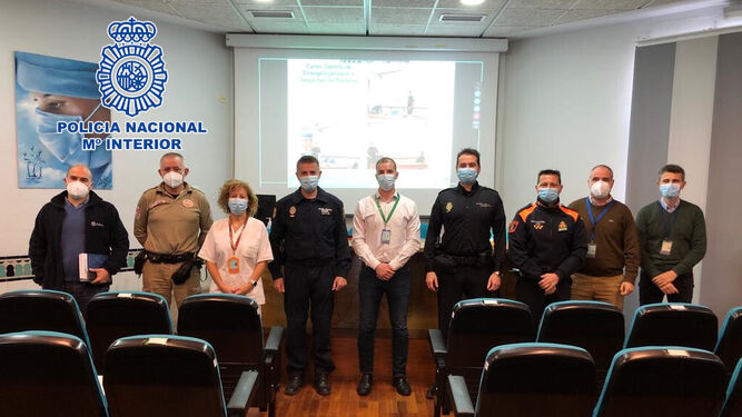 La Policía Nacional en Almería participa un año más en el Comité de Autoprotección del Hospital de Poniente