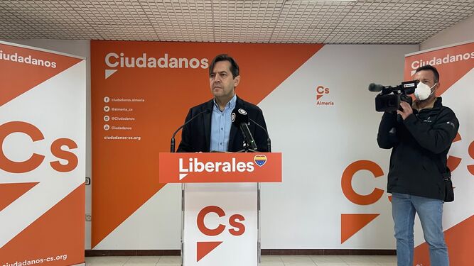 El coordinador provincial de Ciudadanos (Cs) en Almería, Rafael Burgos.