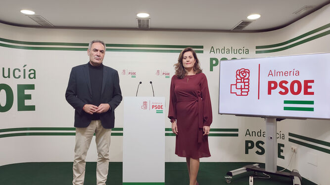 Marcelo López y Carmen Aguilar, diputados provinciales del PSOE de Almería.
