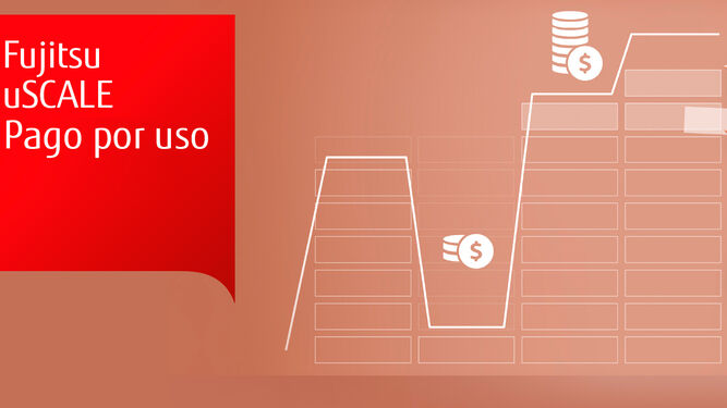 Gráfico del "Pago por uso" de Fujitsu.