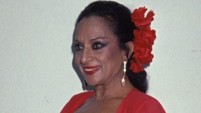 La recordada cantante jerezana Lola Flores.