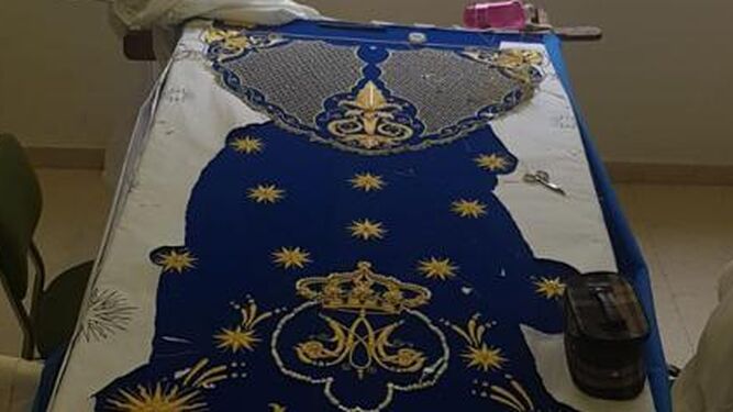 El manto de la Virgen de Huebro  formará parte  del Museo Parroquial de la Villa