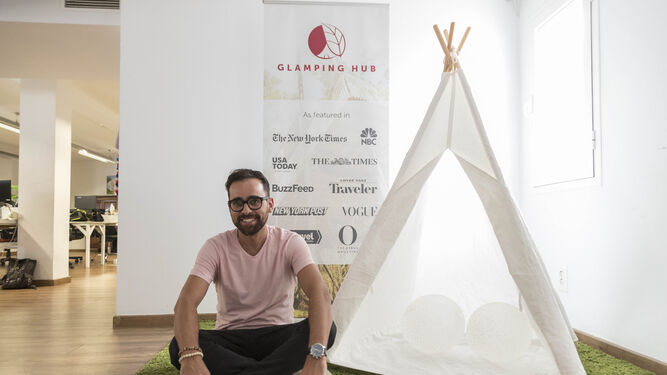 Talal Benjelloun, uno de los fundadores de Glamping Hub, en una imagen de 2018.