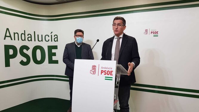 José Luis Sánchez Teruel y Rodrigo Sánchez Haro, ayer.