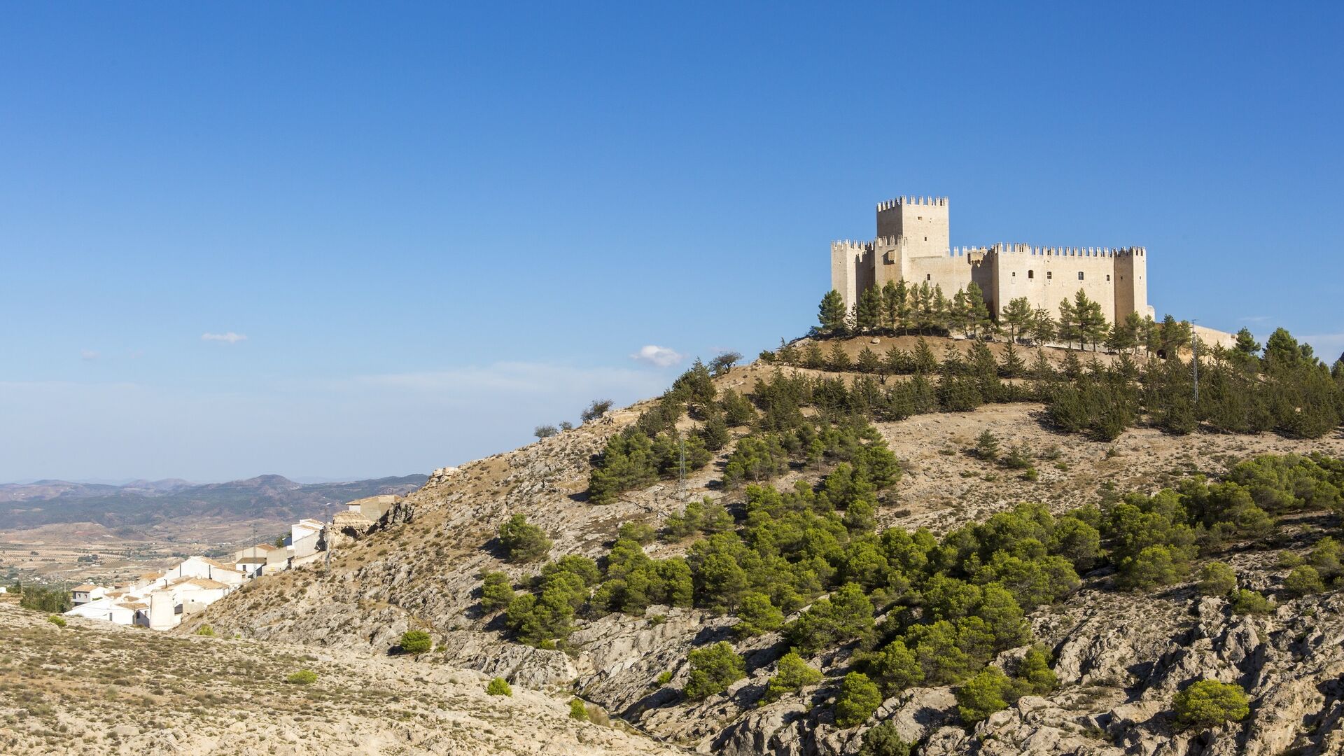 Vista del Castillo del Marqu&eacute;s de los V&eacute;lez.