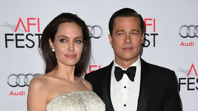 Angelina Jolie y Brad Pitt, cuando todavía eran un feliz matrimonio.