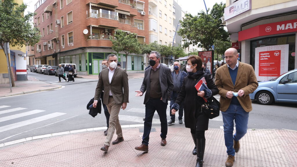 Im&aacute;genes de la visita del Secretario General del PSOE-A, Juan Espadas, a Almer&iacute;a.
