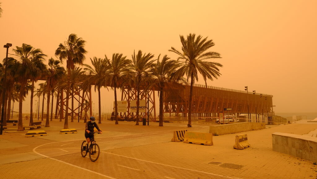 Fotogaler&iacute;a de la tormenta de arena y polvo en Almer&iacute;a