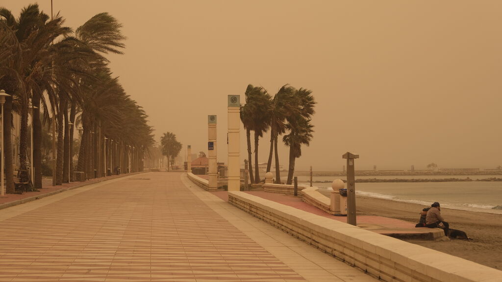 Fotogaler&iacute;a de la tormenta de arena y polvo en Almer&iacute;a