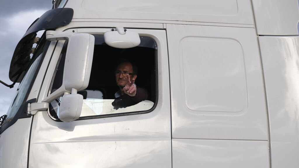 Fotogaler&iacute;a de la protesta de los camioneros de Almer&iacute;a