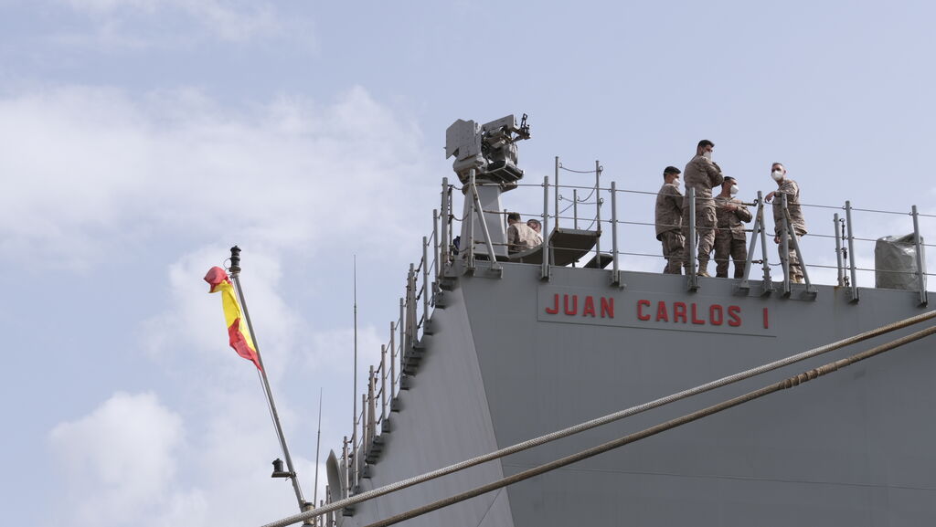 Fotogaler&iacute;a de la visita al portaaviones Juan Carlos I. Puerto de Almer&iacute;a.