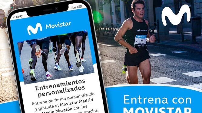 La app se ofrecerá a los corredores del Movistar Madrid Medio Maratón y la Carrera Profuturo.