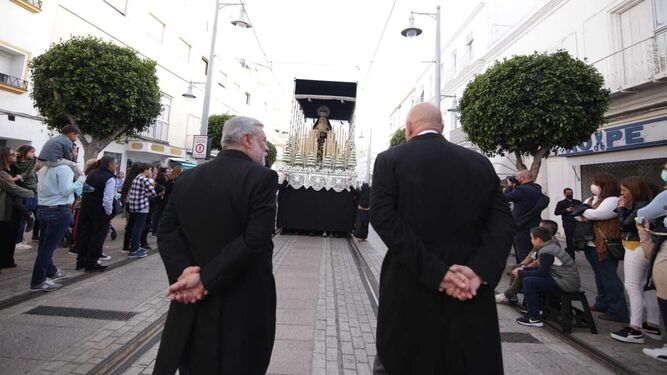 El paso de palio del Santo Entierro, en la procesión del pasado Viernes Santo.
